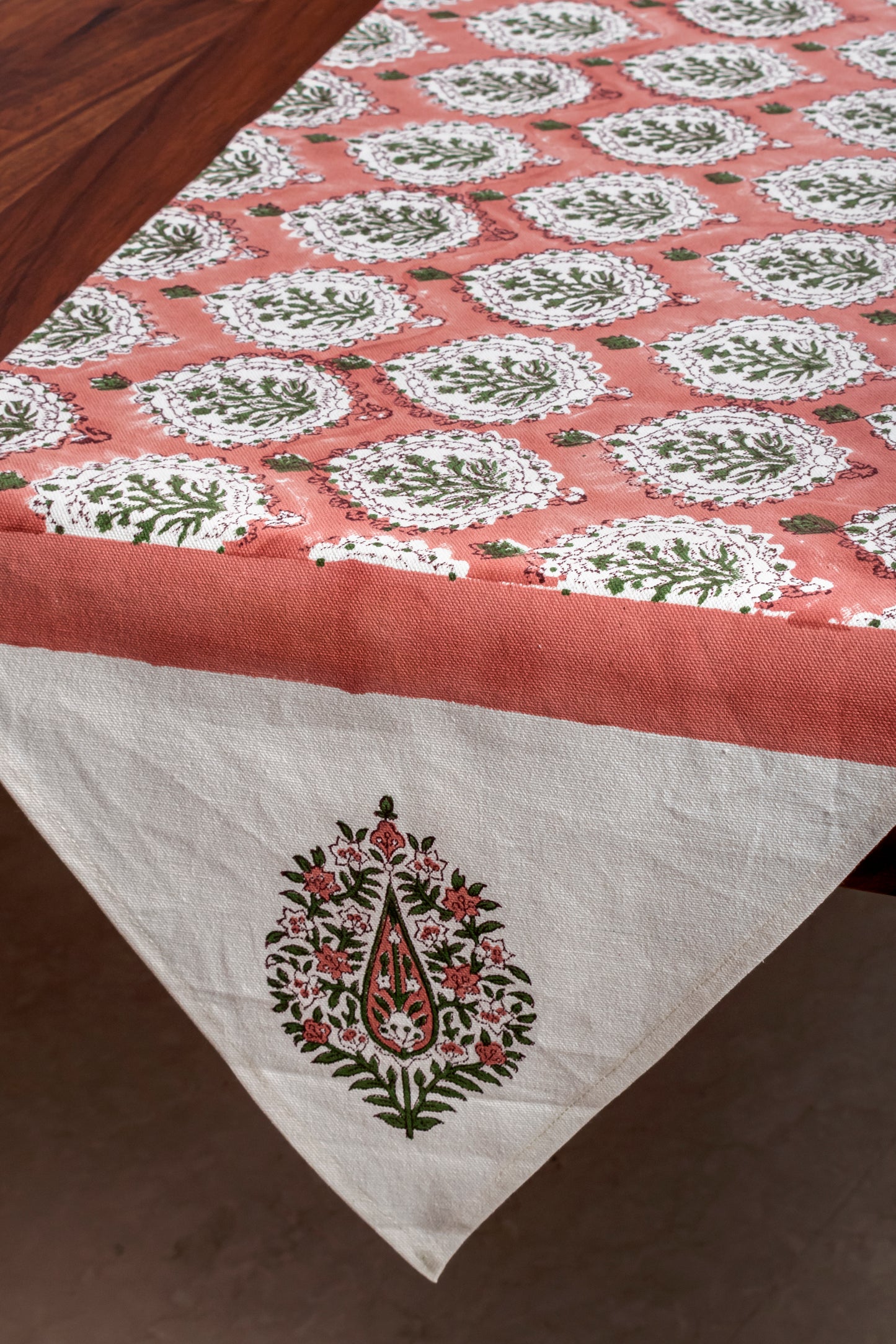 Sepal Block Printed Table Runner