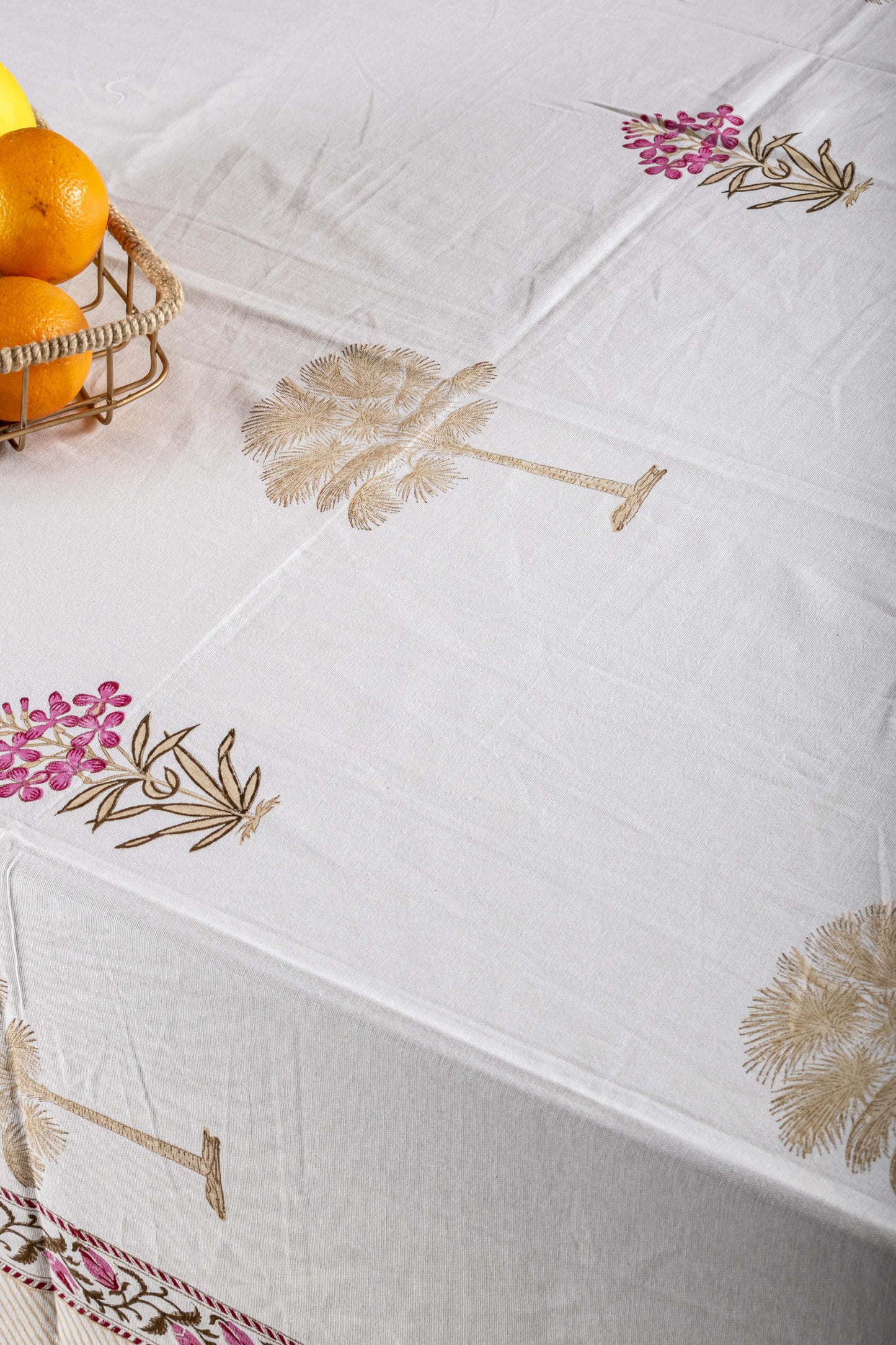 Charbag Block Printed Table Cover