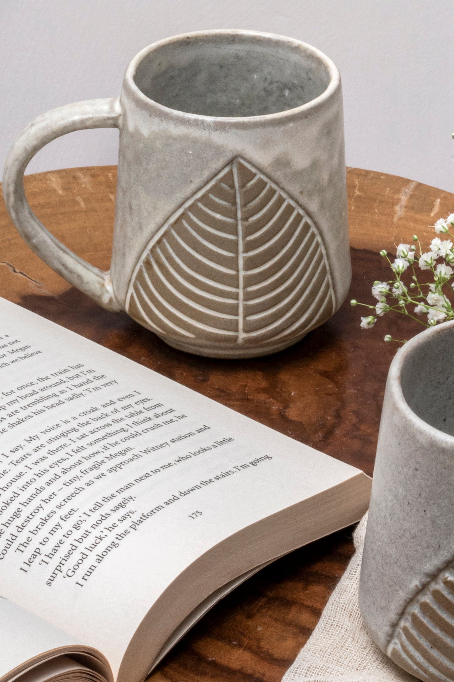 Grey Ceramic Mug Set of 2