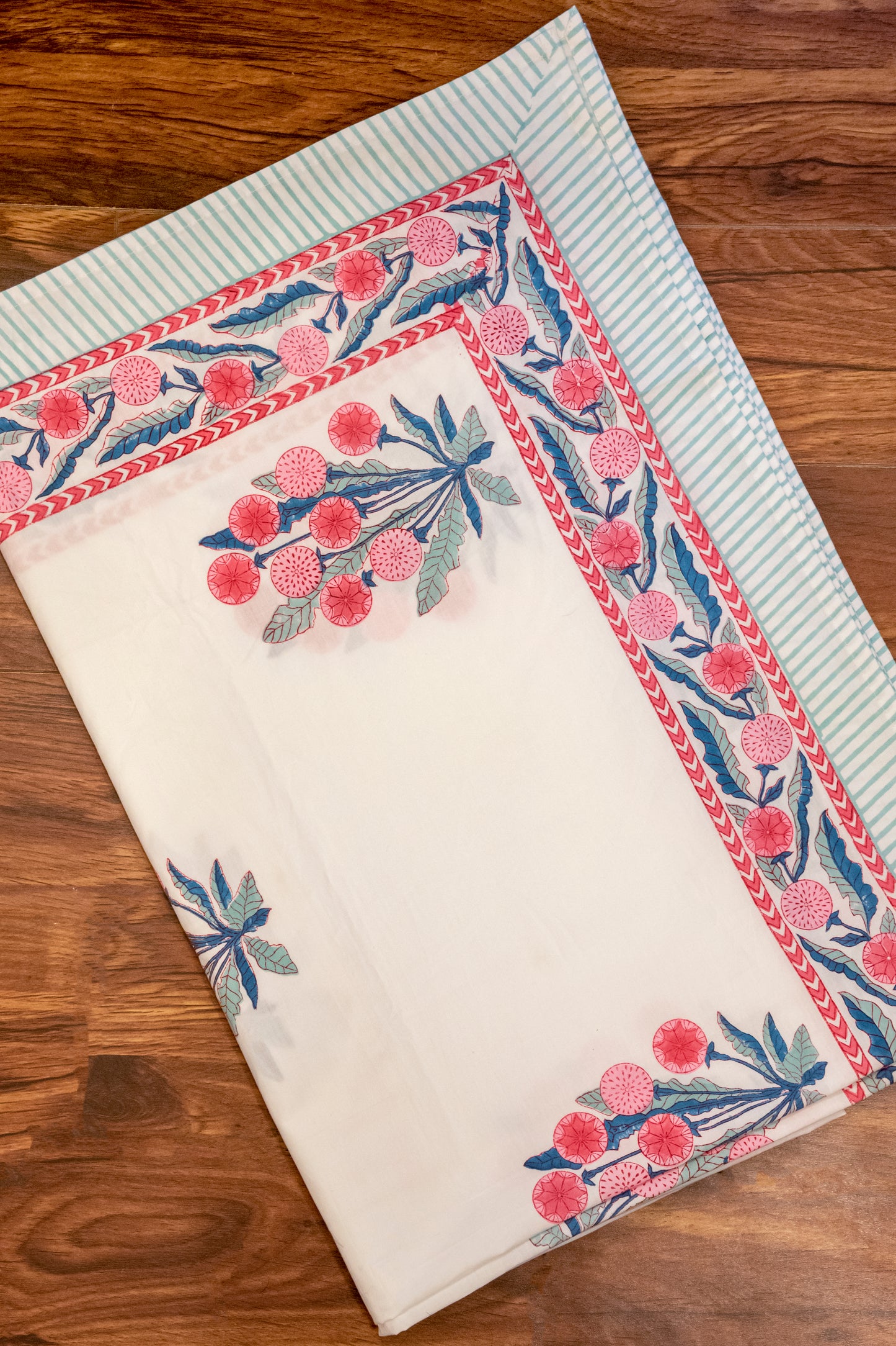Oratorical Block Printed Bedsheet