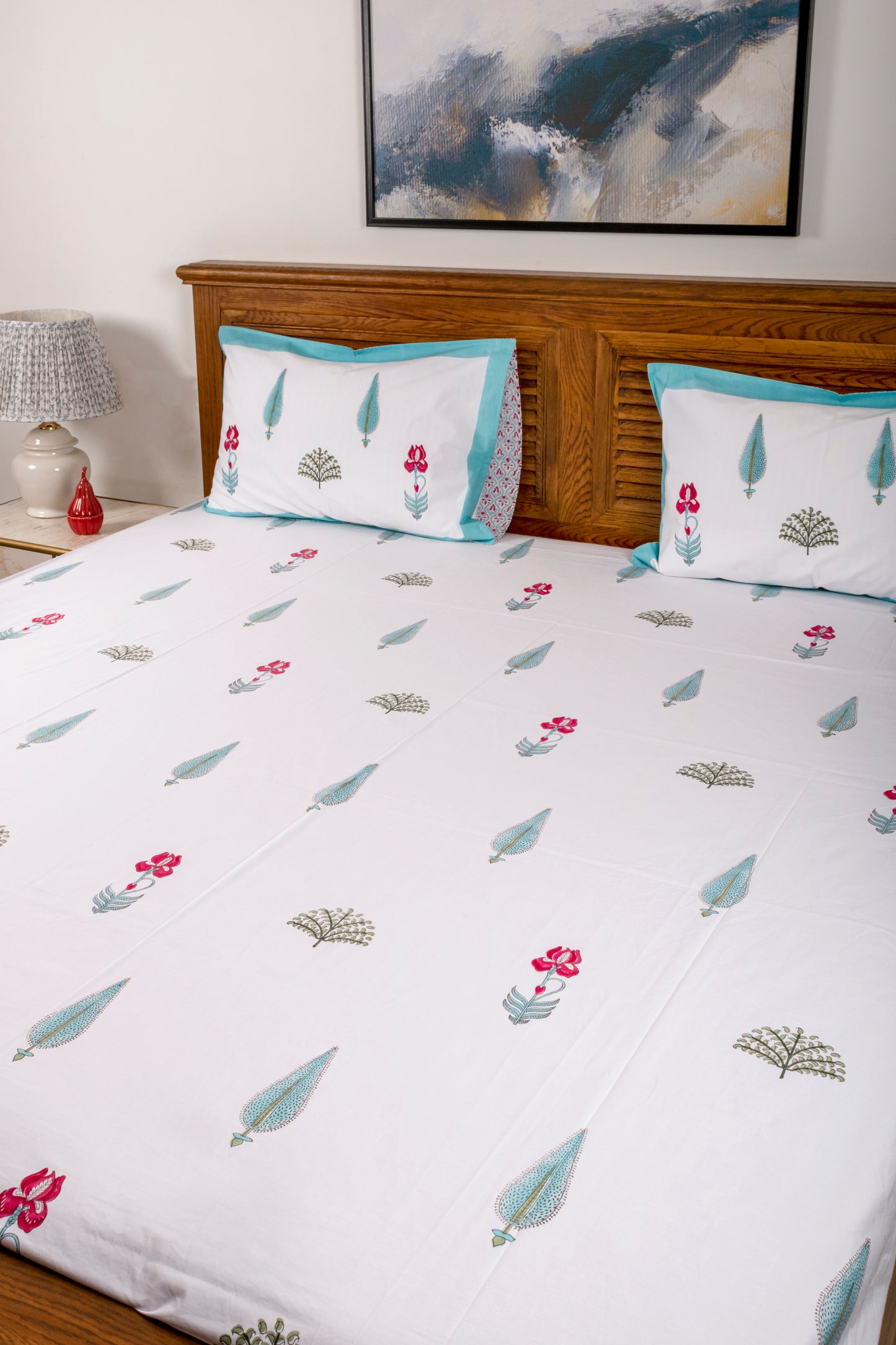 Eloquent Block Printed Bedsheet