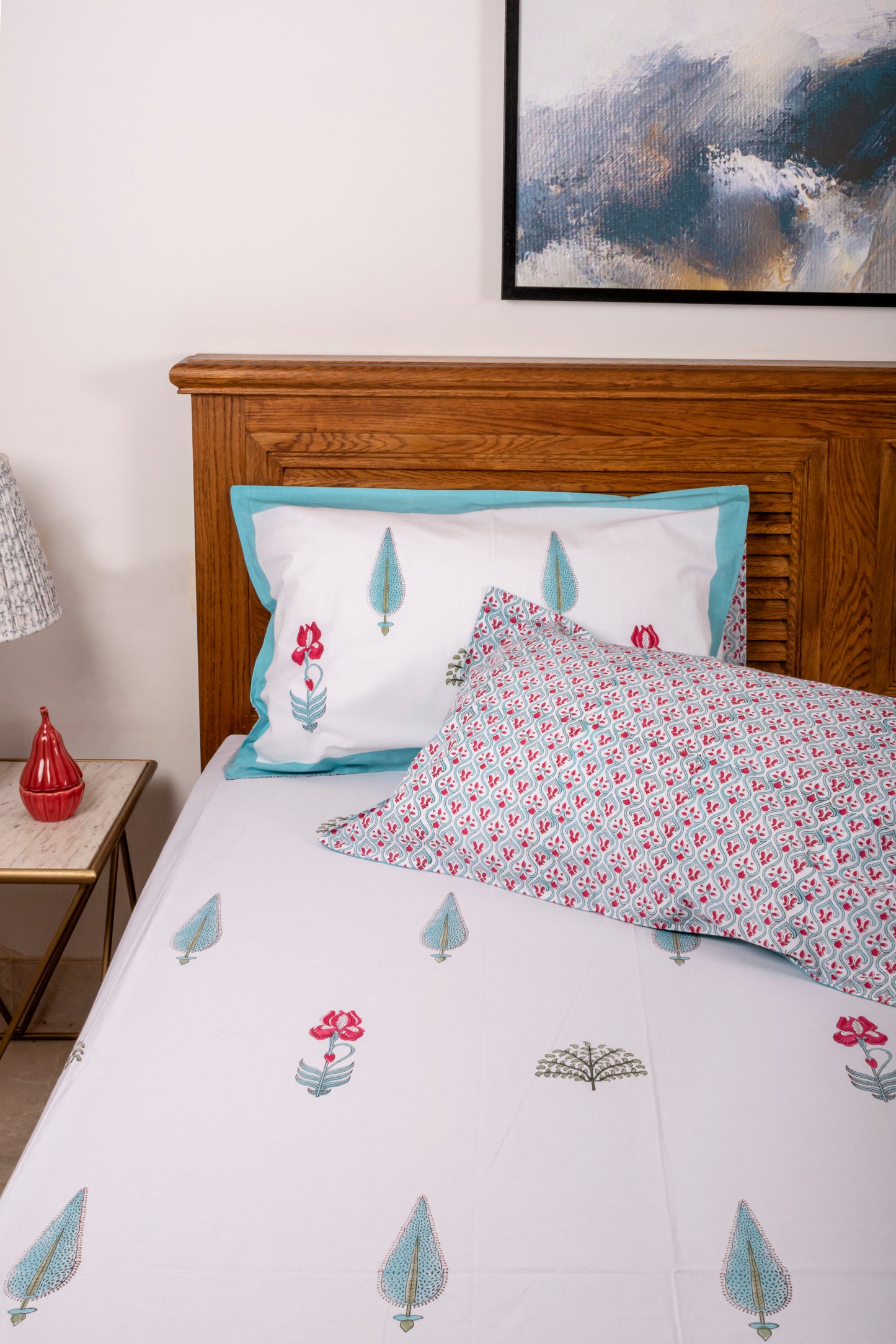Eloquent Block Printed Bedsheet