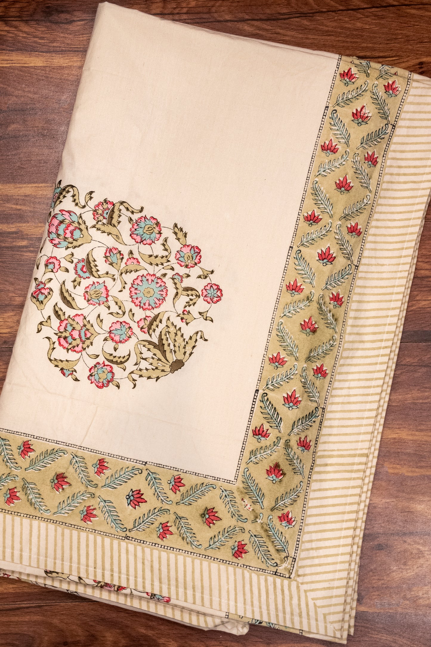 Paisley Block Printed Bedsheet