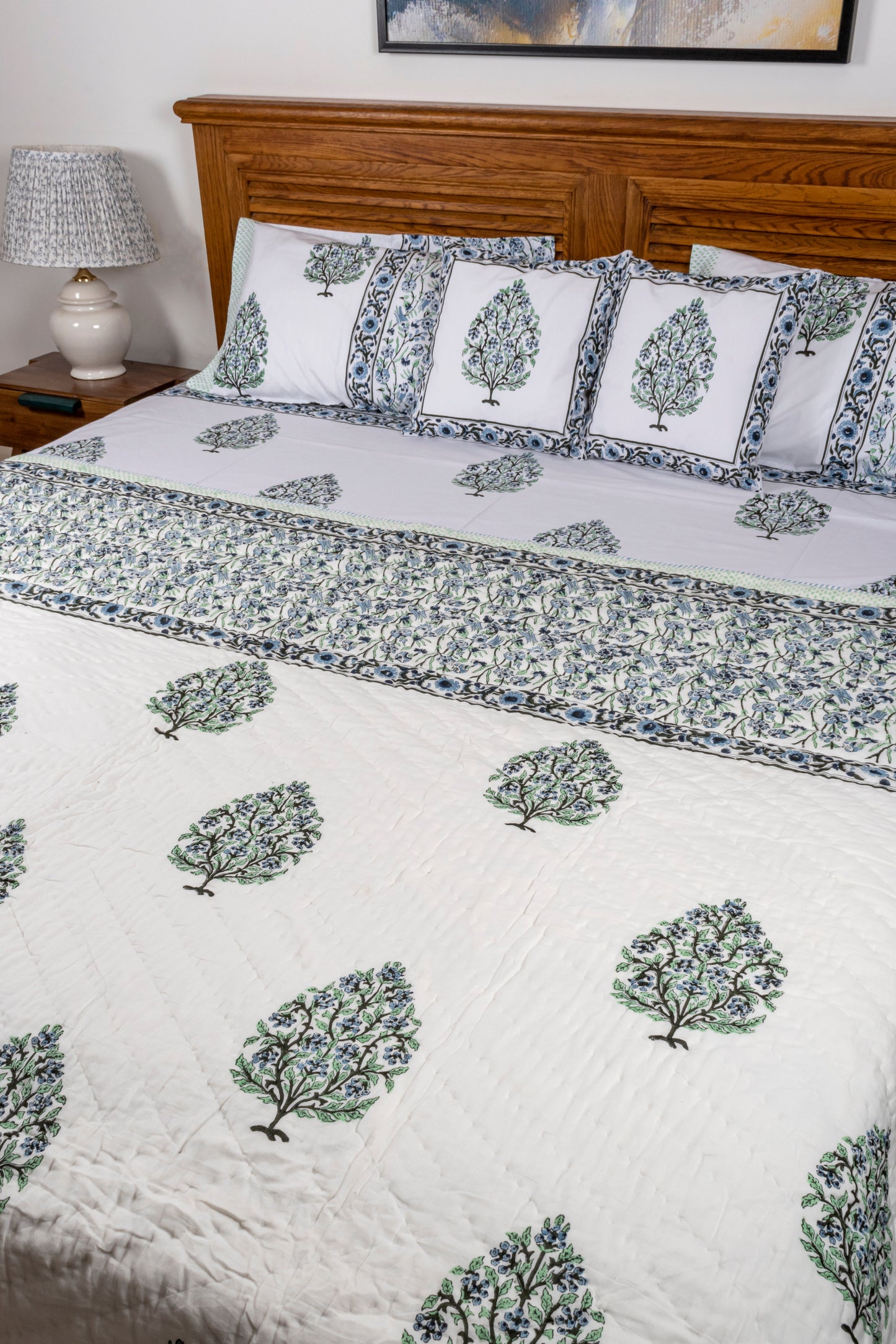 Enchanting Block Printed Quilt