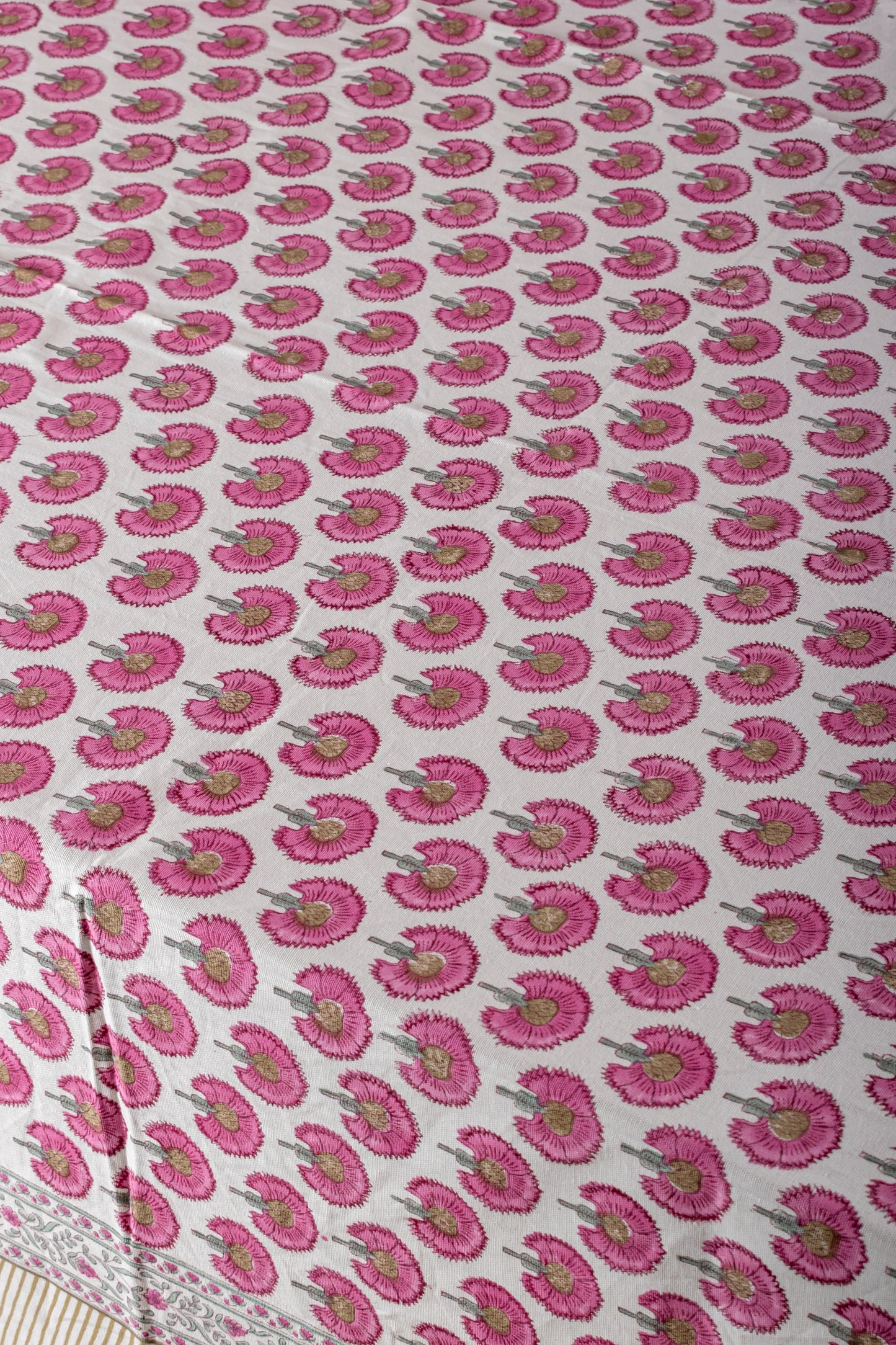 Dandelion Block Printed Table Cover