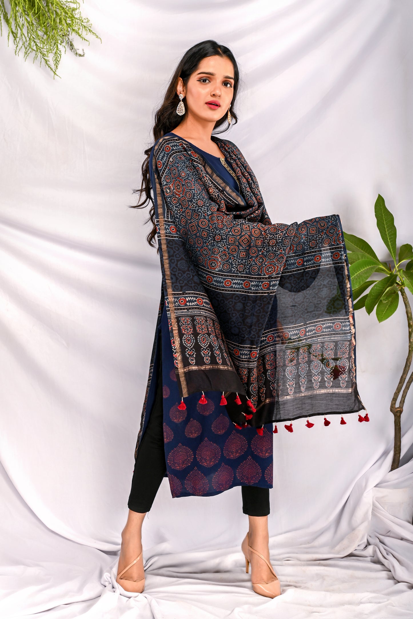 Noor Ajrakh Dupatta