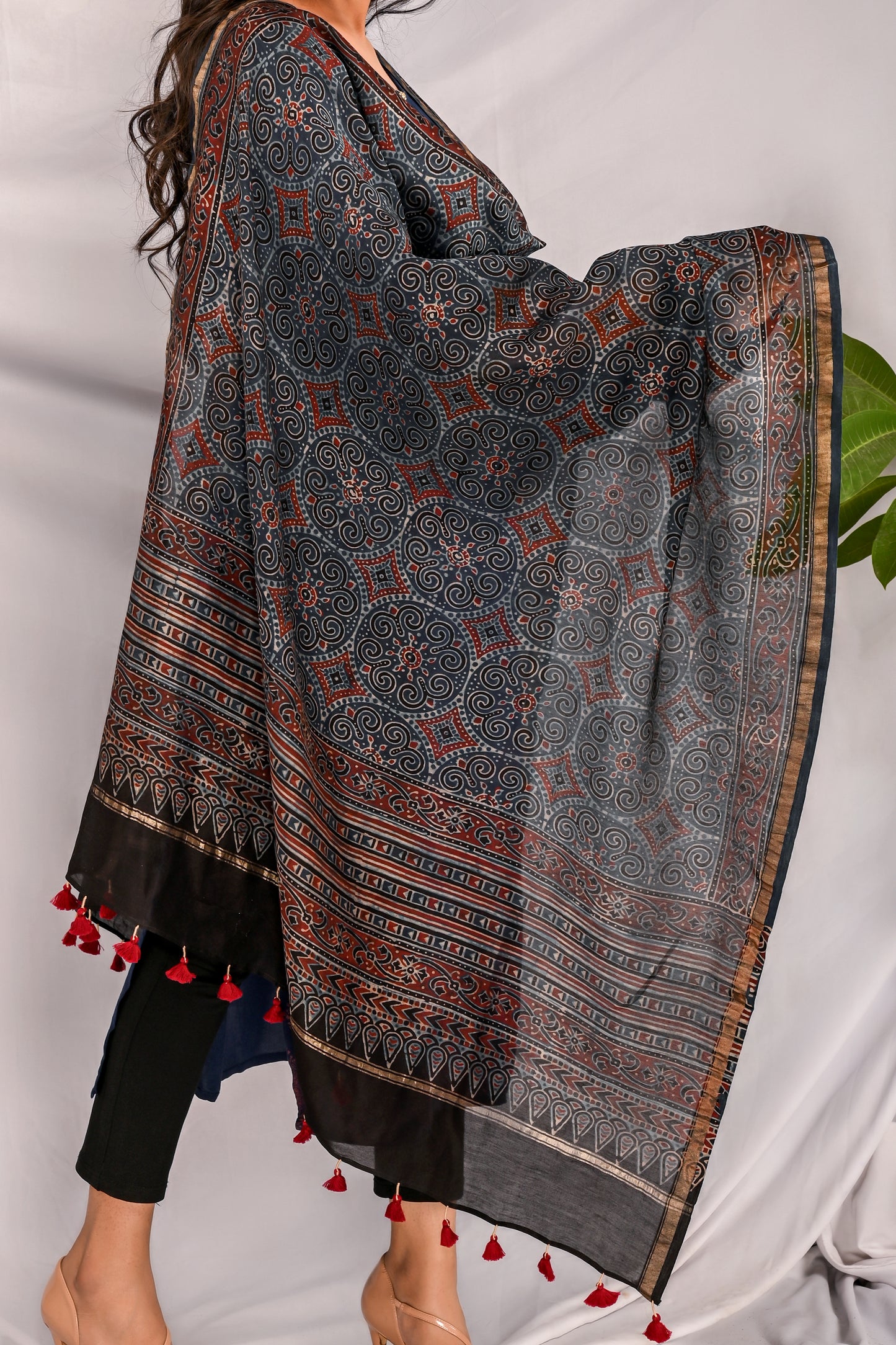 Mayasaar Ajrak Dupatta