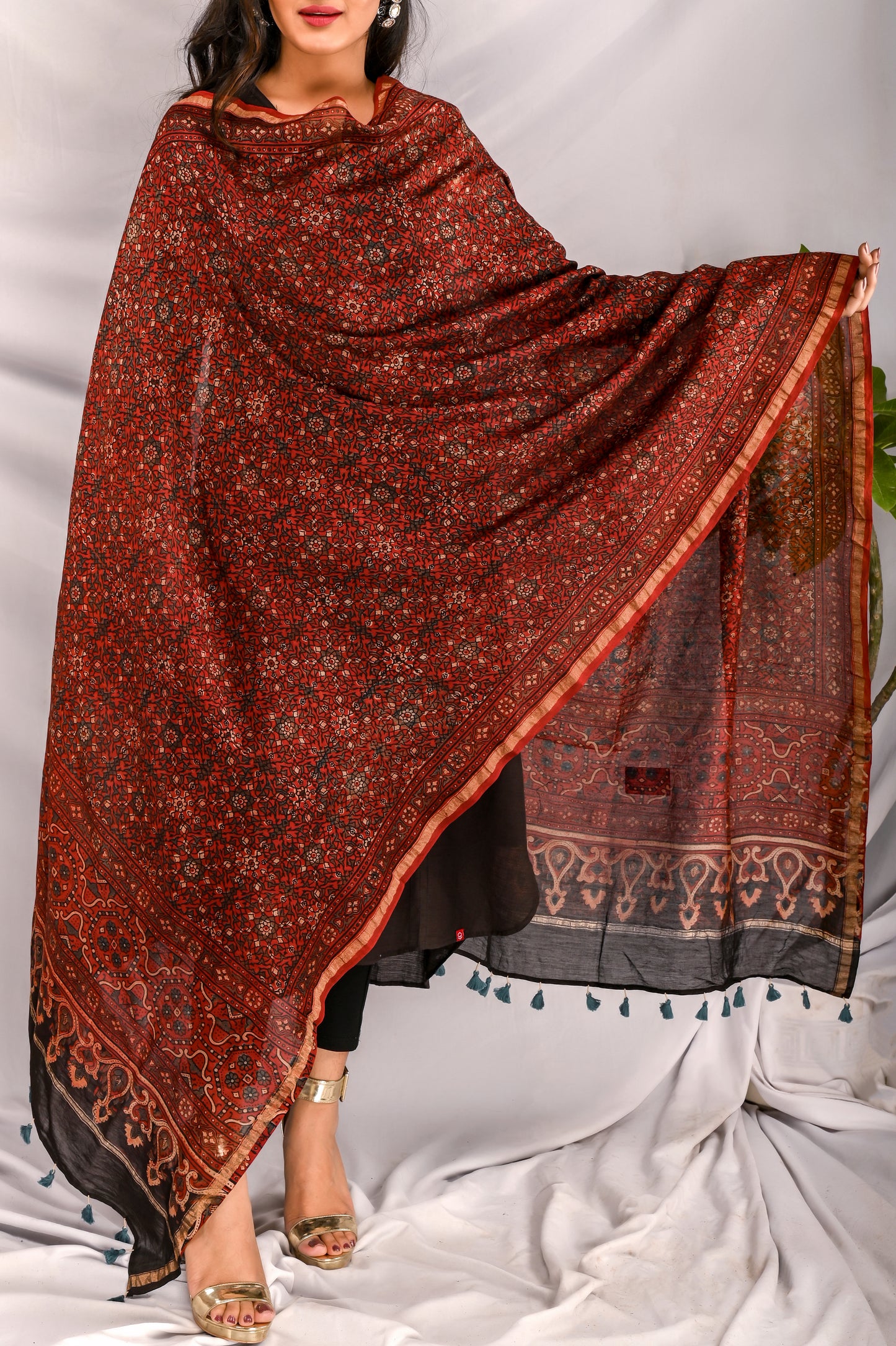 Ateeb Ajrak Dupatta