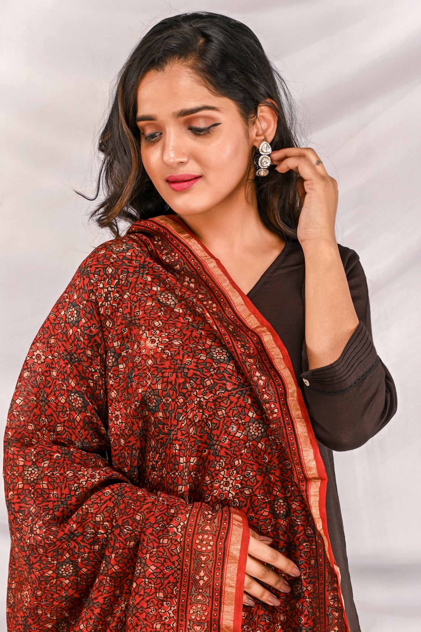 Ateeb Ajrak Dupatta