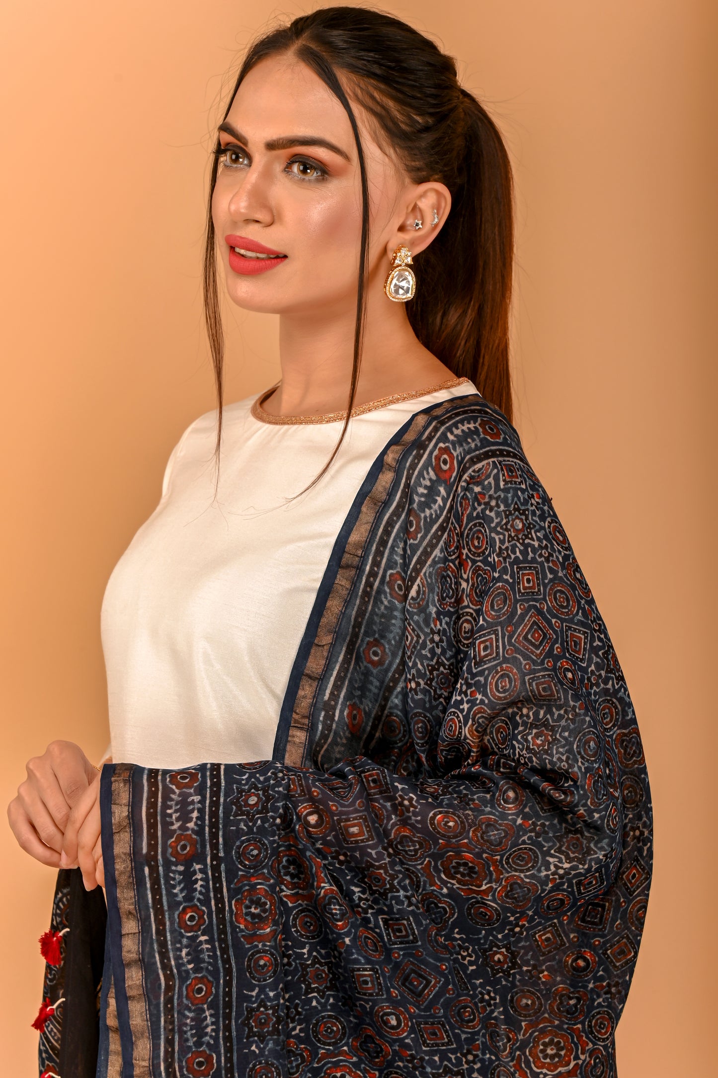 Nazakat Ajrak Dupatta
