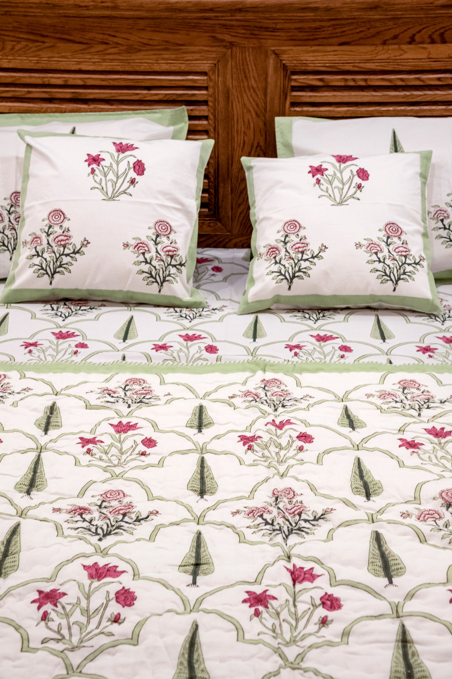 Tantalizing Block Printed Quilt