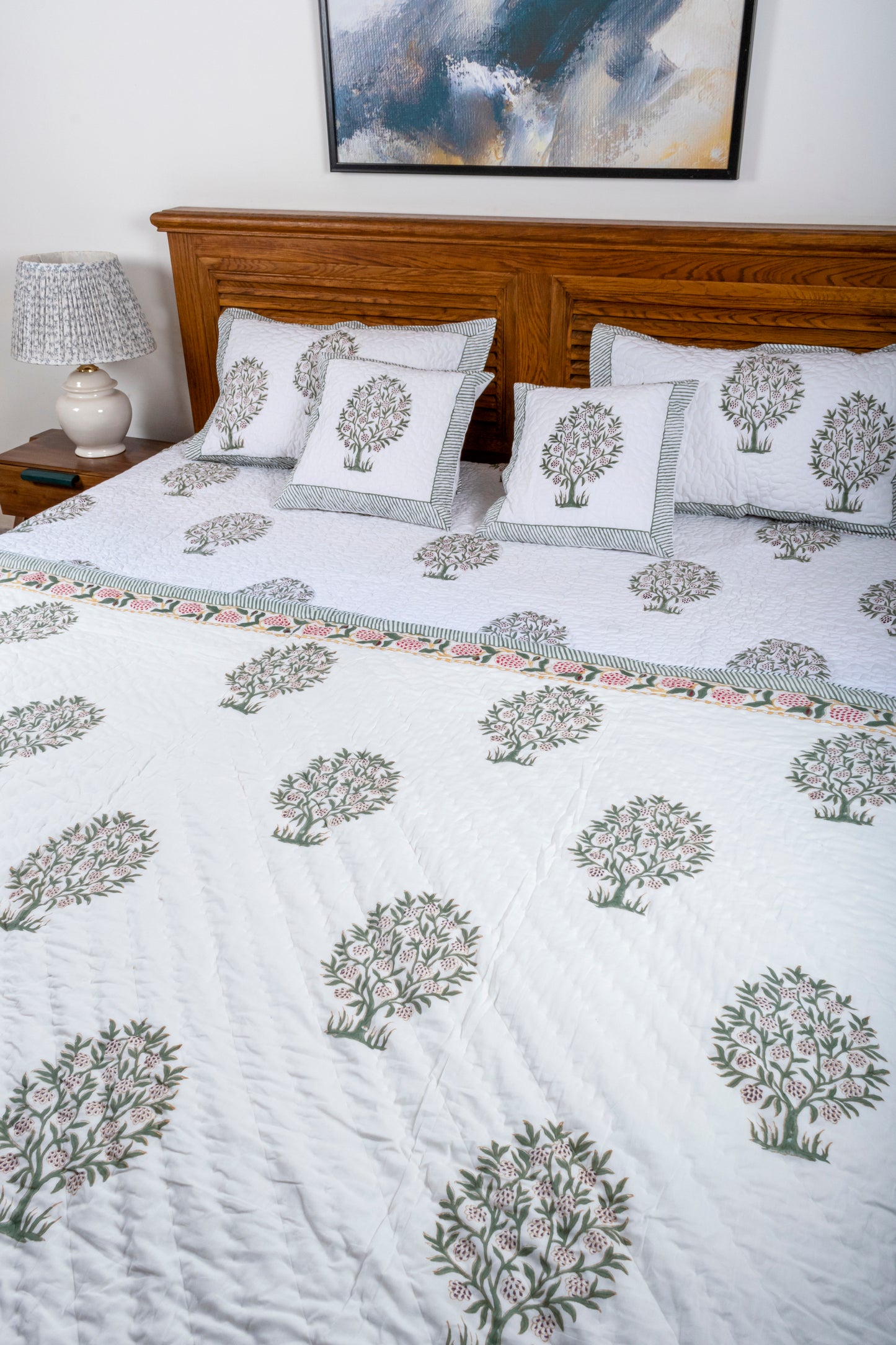 Magnolia Block Printed Quilt