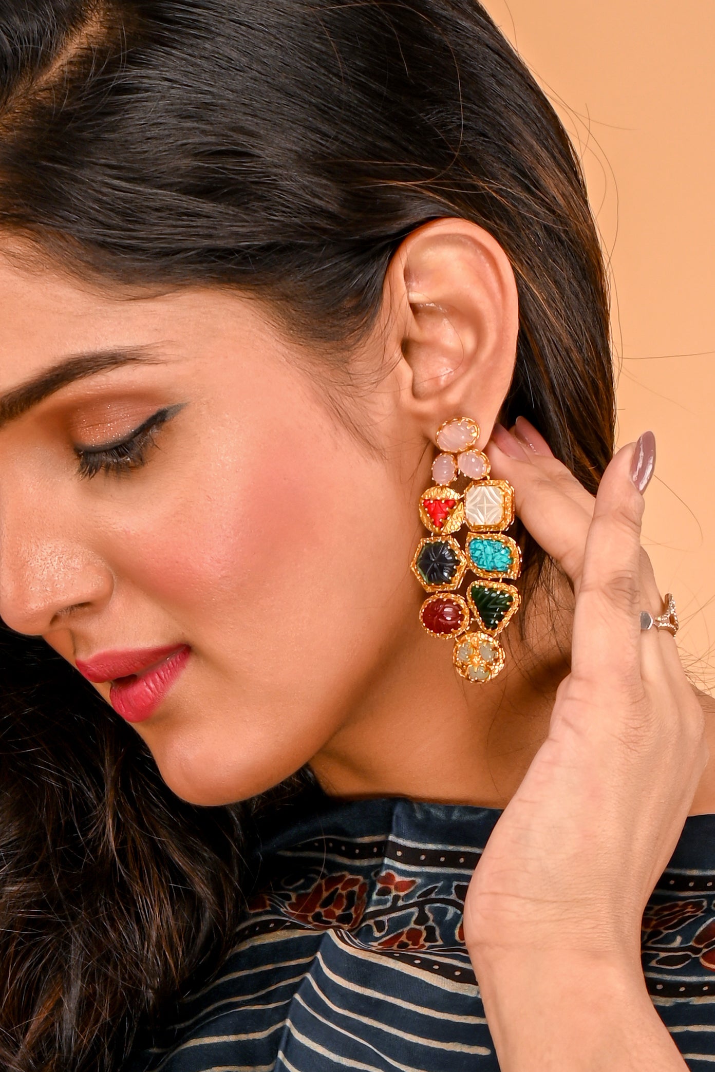 Tahira Multicolor Drop Earrings
