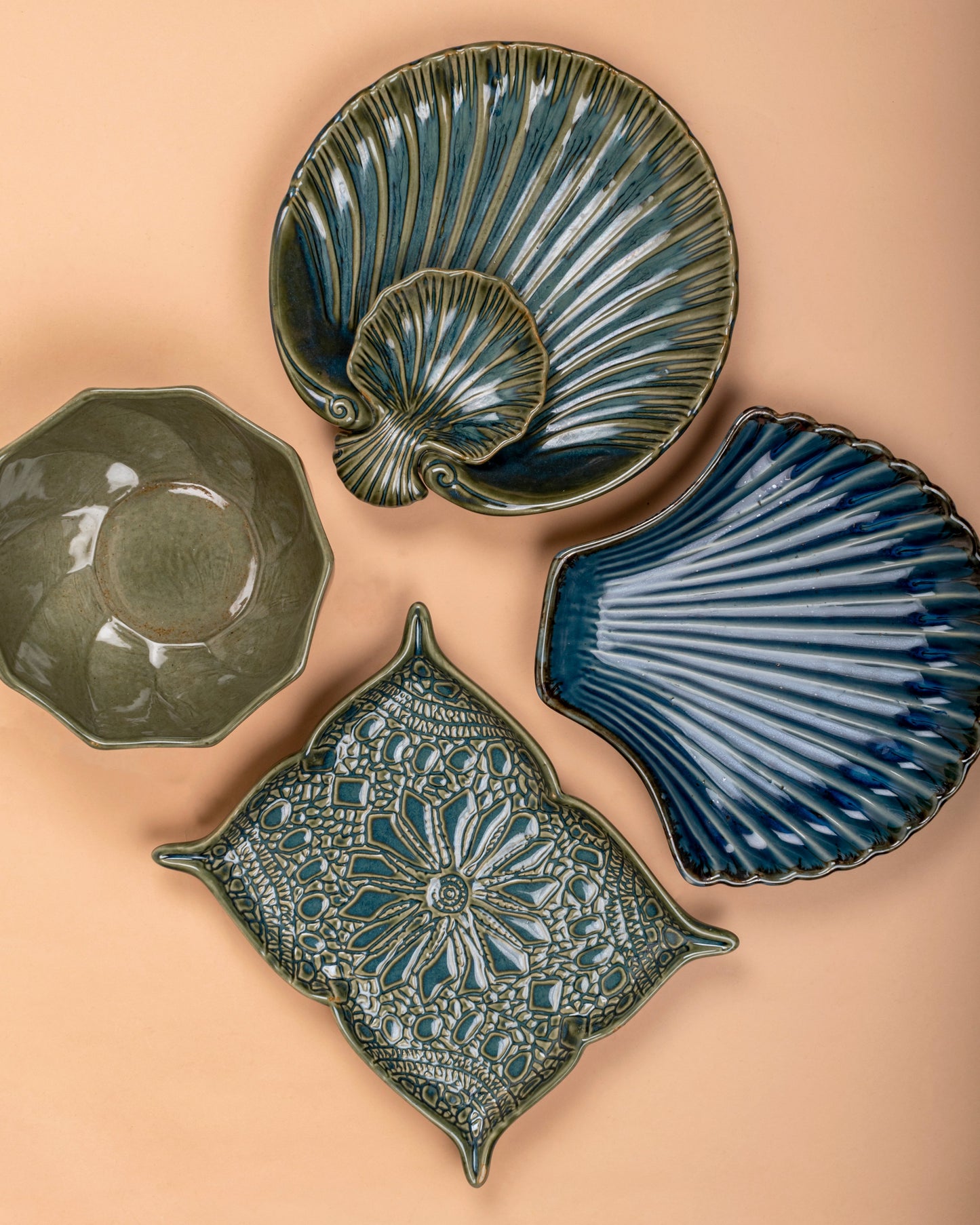 Shell Chip and Dip Platter