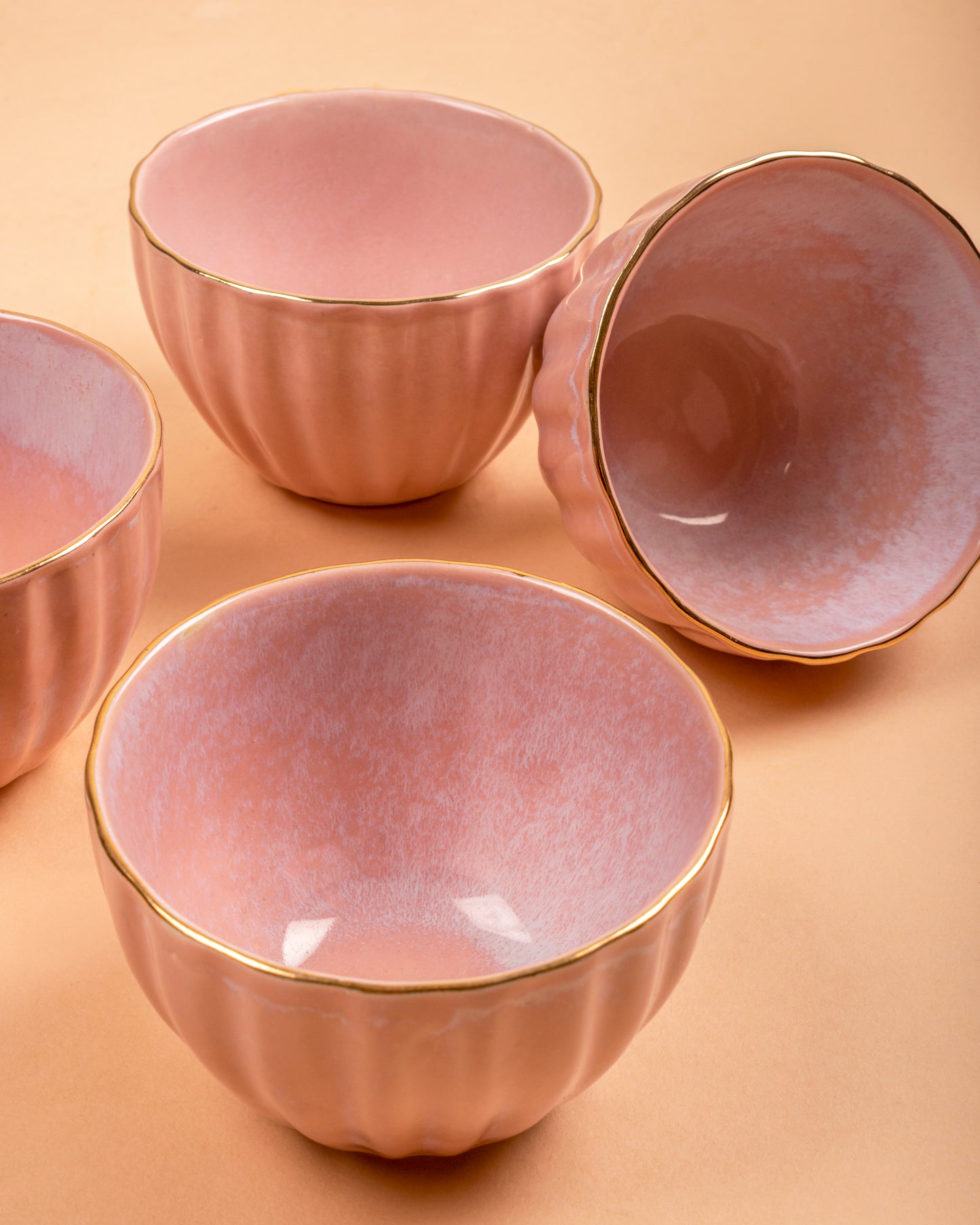 Seashell Rose Bowl Set of 4