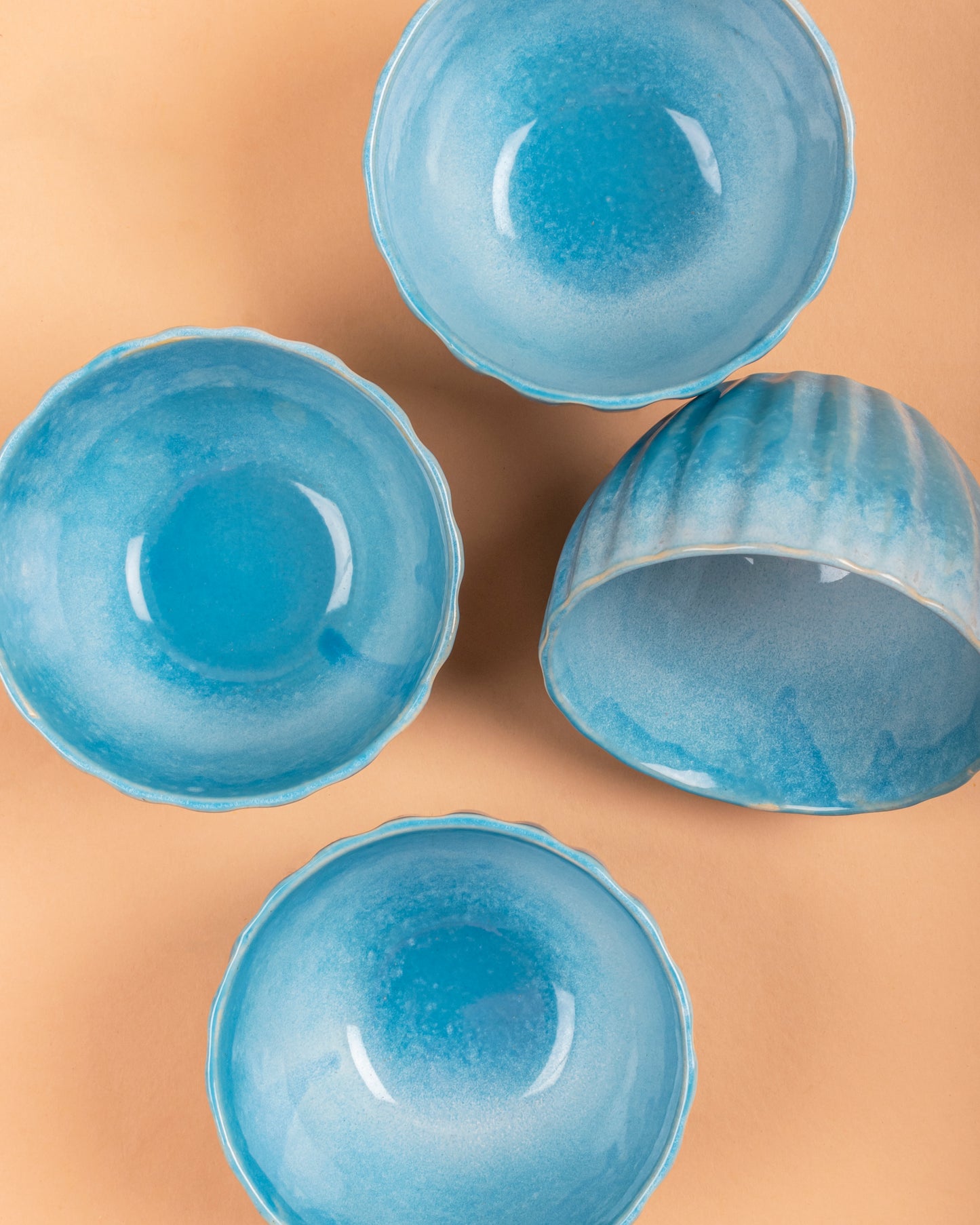 Cara Ceramic Snack Bowl Set of 4