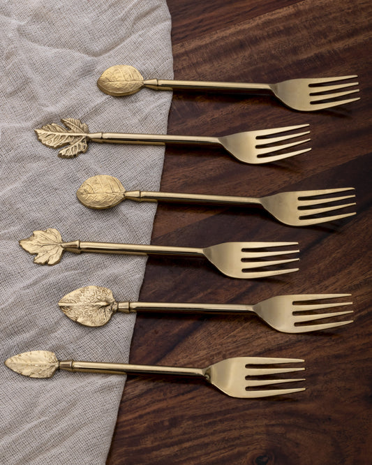 Golden Fork Set of 6