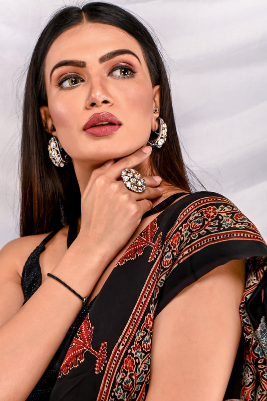 Tahira Studded Hoop Earrings