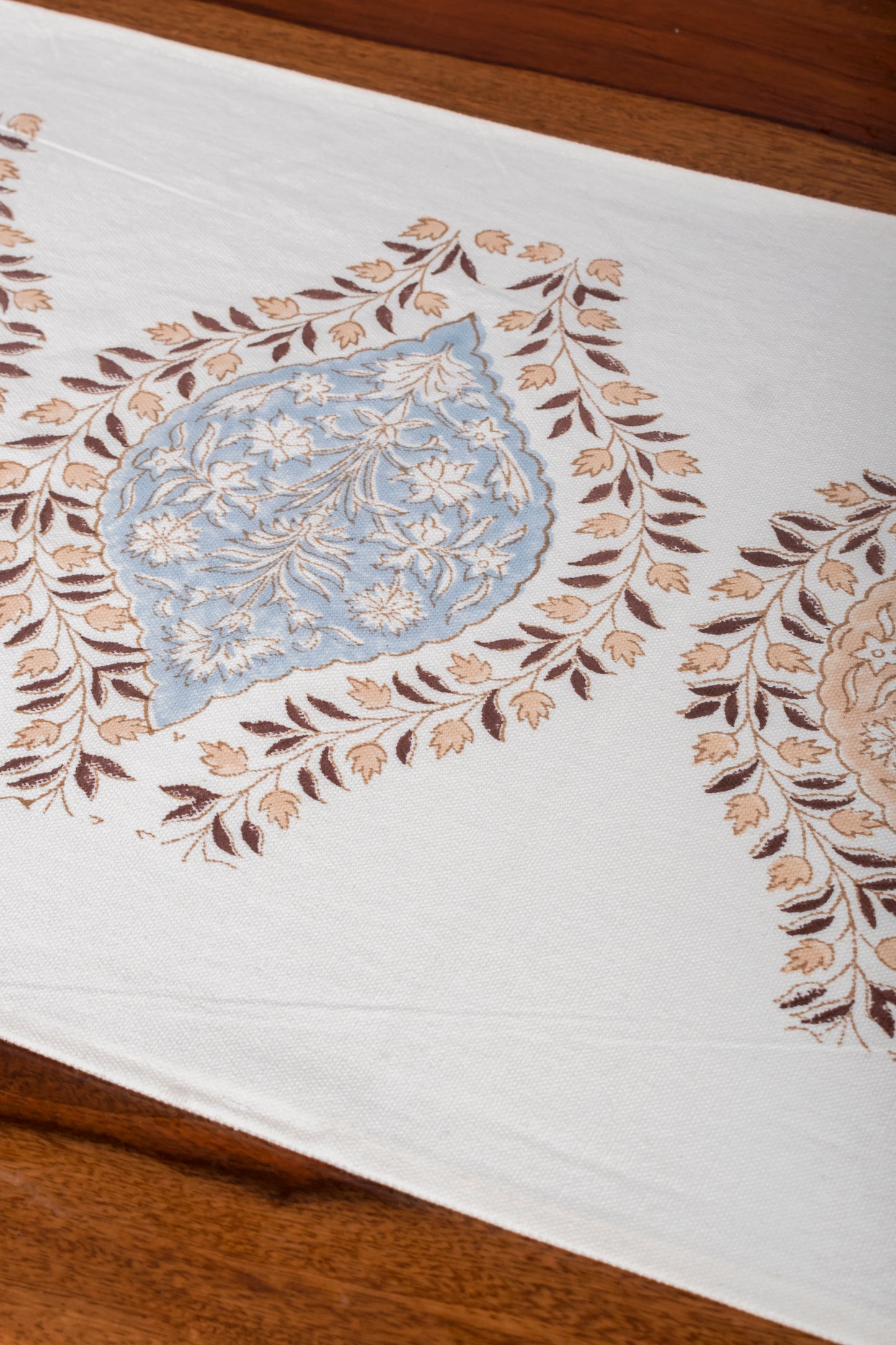 Foliole Block Printed Table Runner