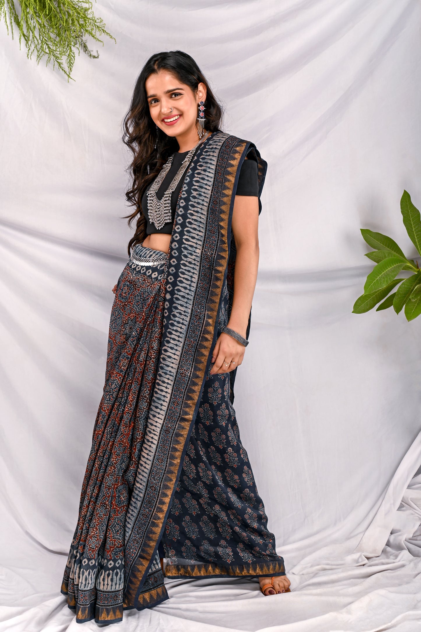 Gulalai Chanderi Silk Saree