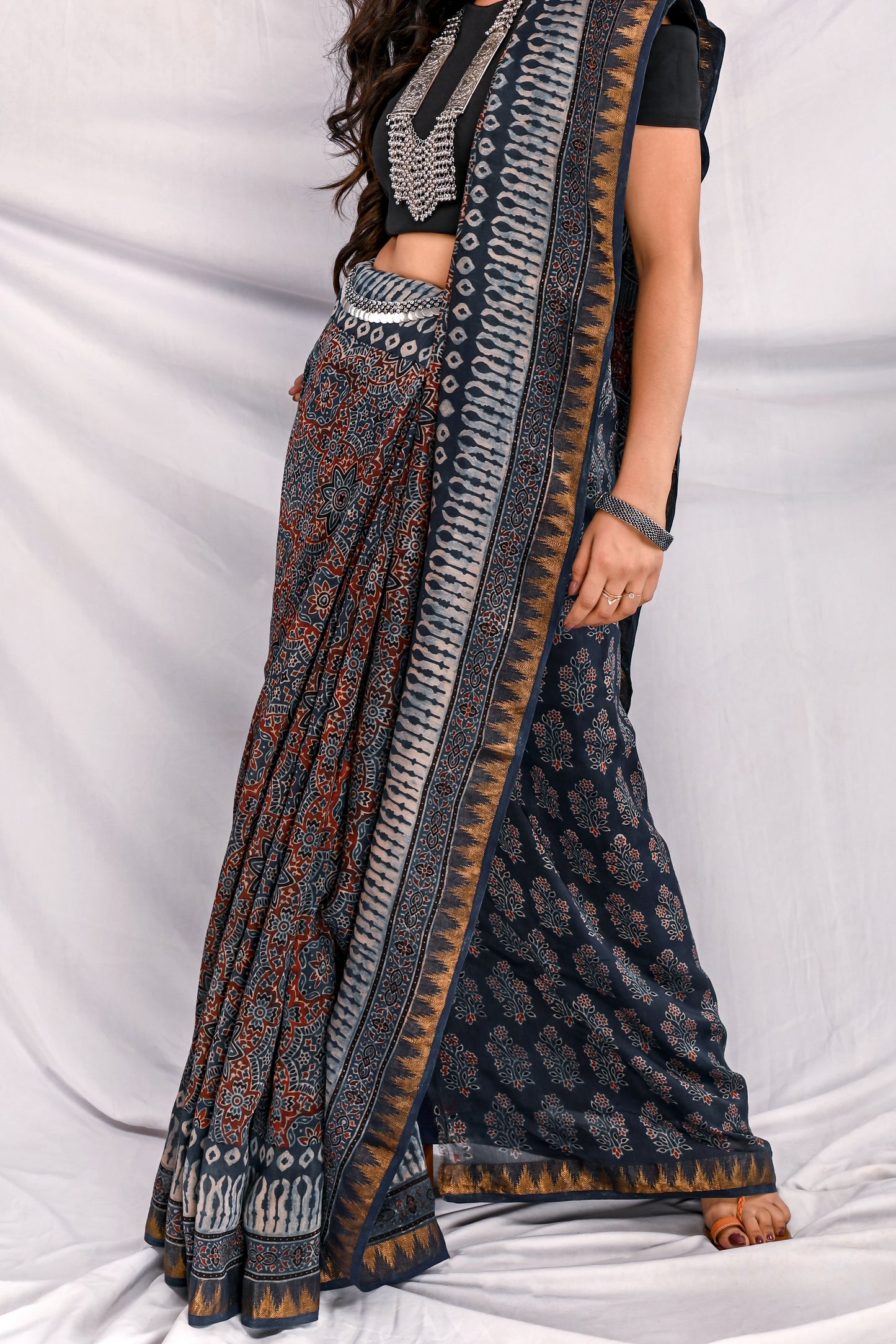 Gulalai Chanderi Silk Saree
