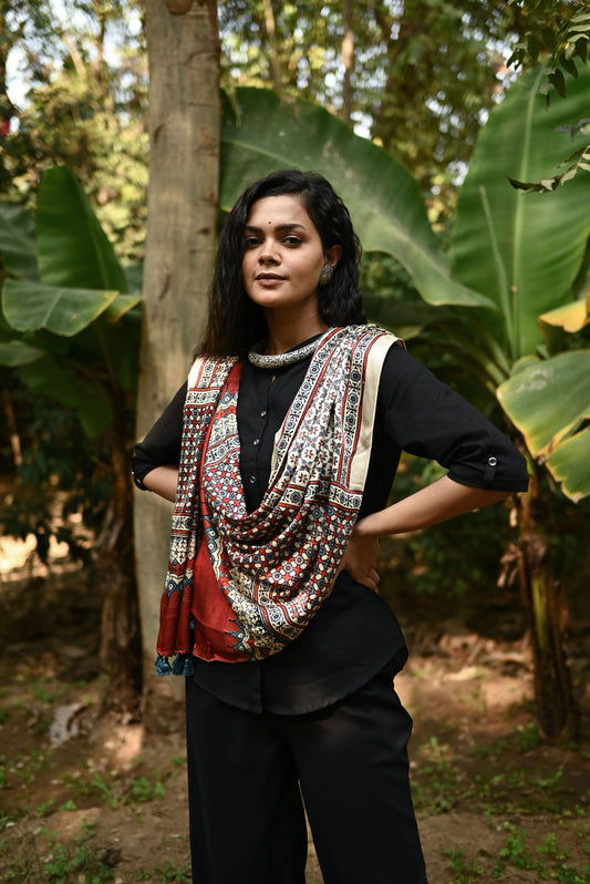 Bahaar Ajrak Stole