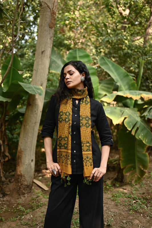 Haseen Ajrak Stole