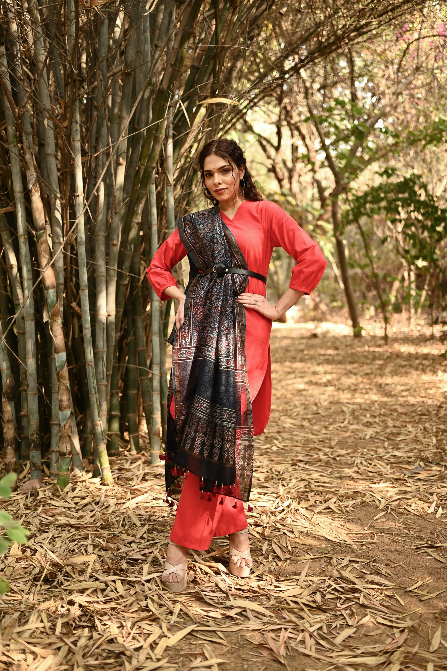 Noor Ajrakh Dupatta