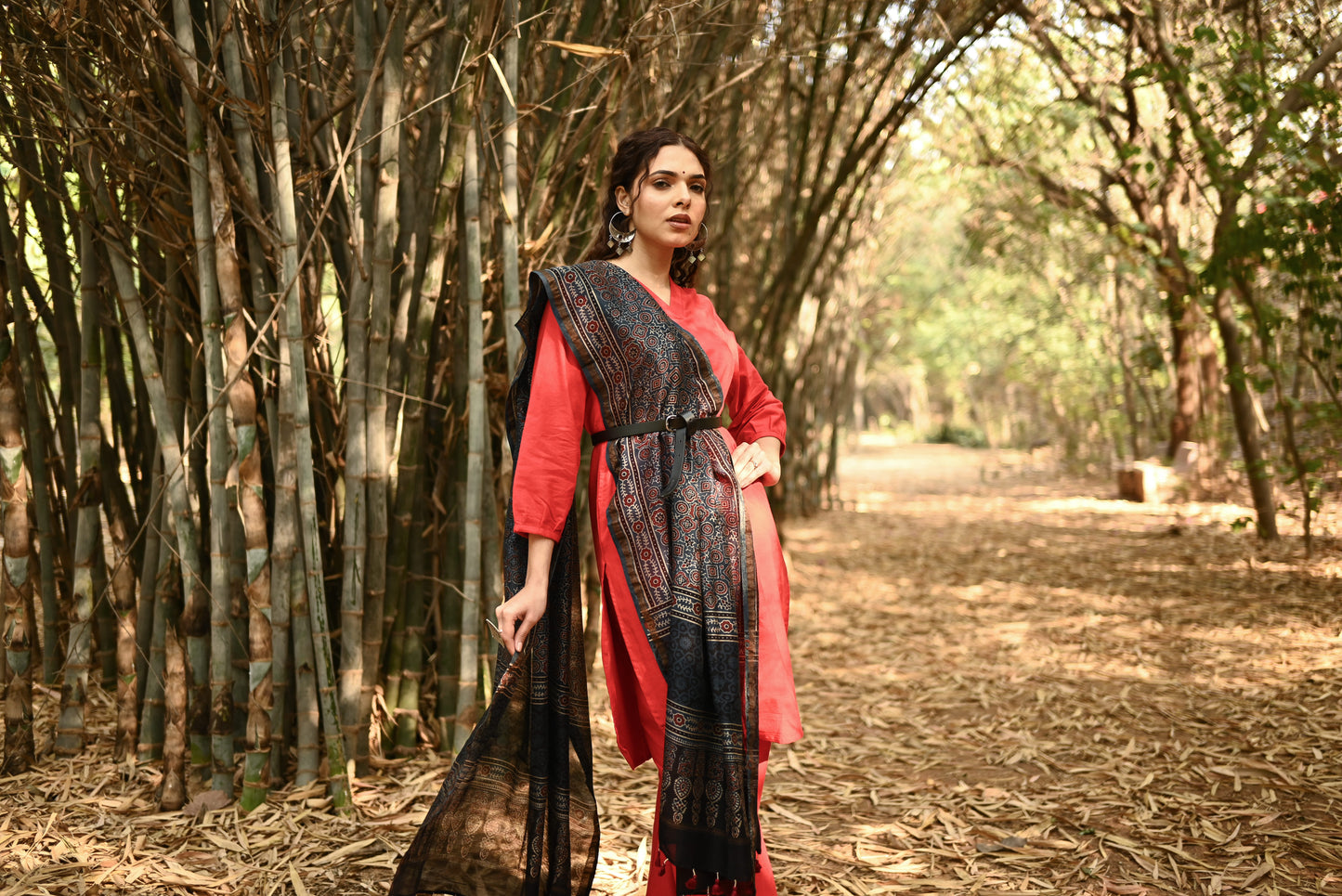 Noor Ajrakh Dupatta