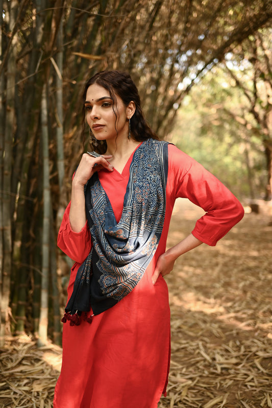 Ghazal Ajrak Stole