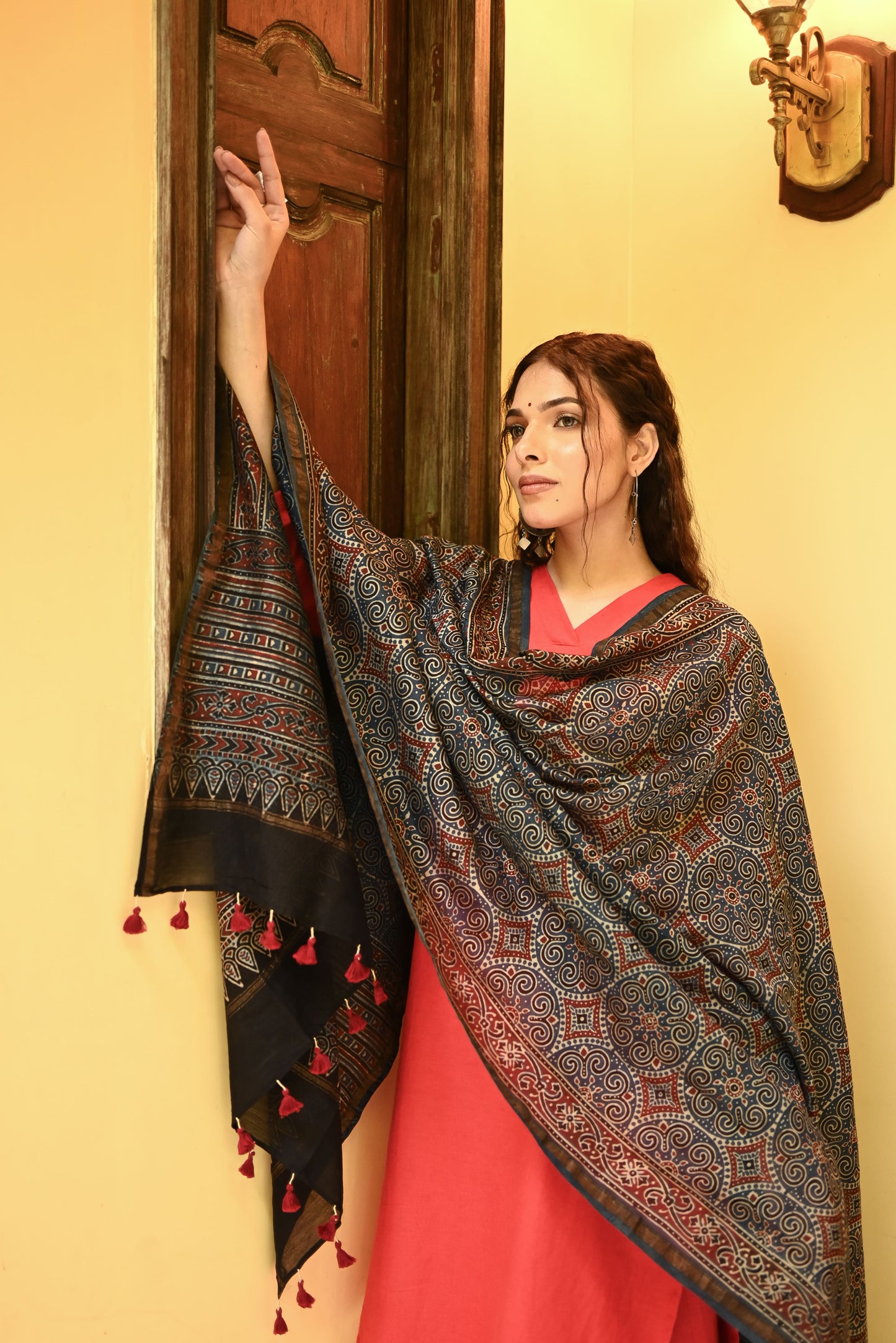 Mayasaar Ajrak Dupatta