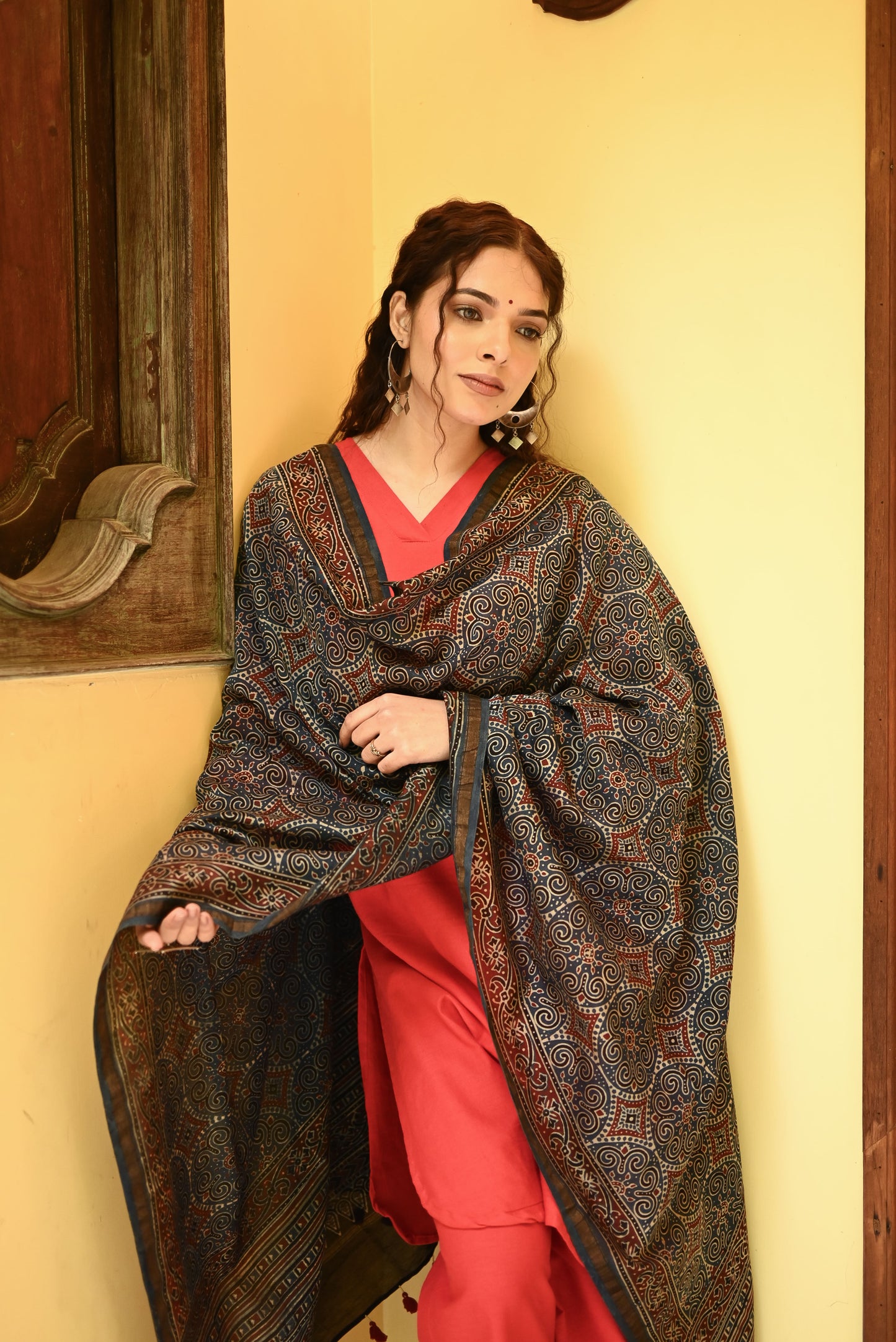 Mayasaar Ajrak Dupatta