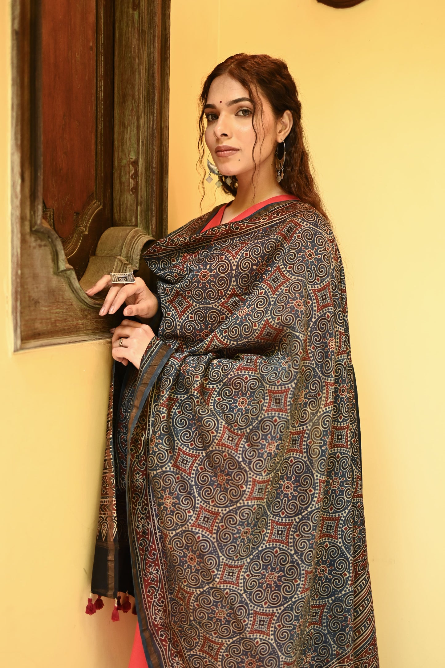 Mayasaar Ajrak Dupatta