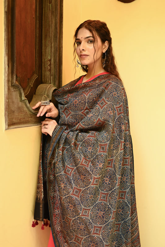 Mayasaar Ajrak Dupatta
