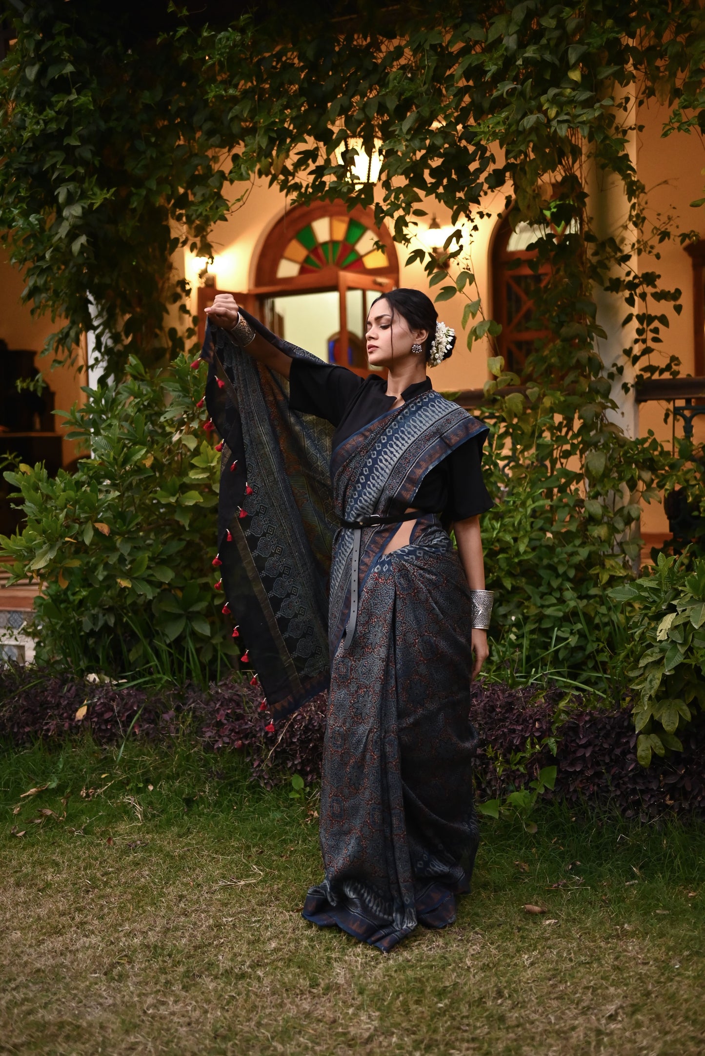 Gulalai Chanderi Silk Saree