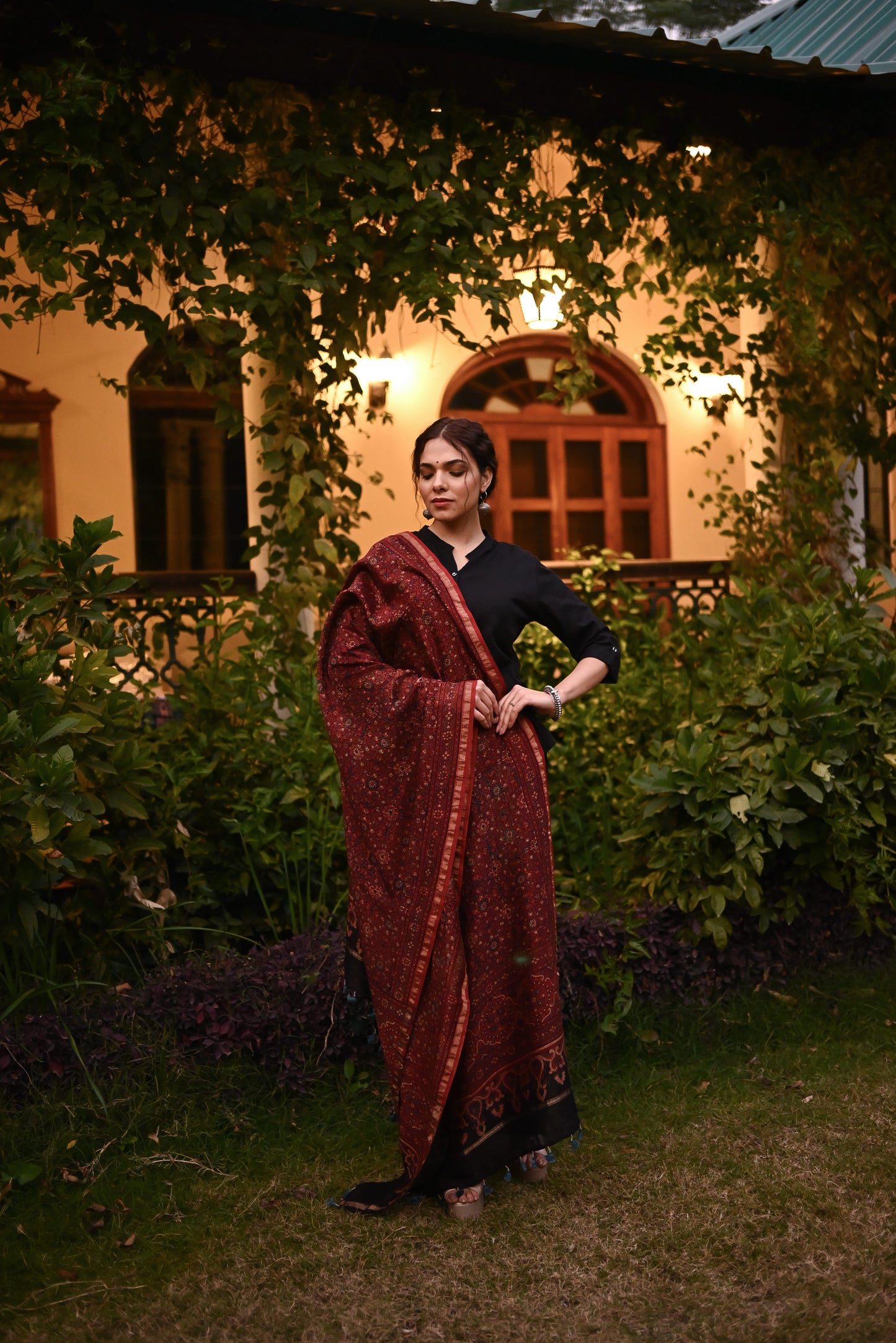Ateeb Ajrak Dupatta