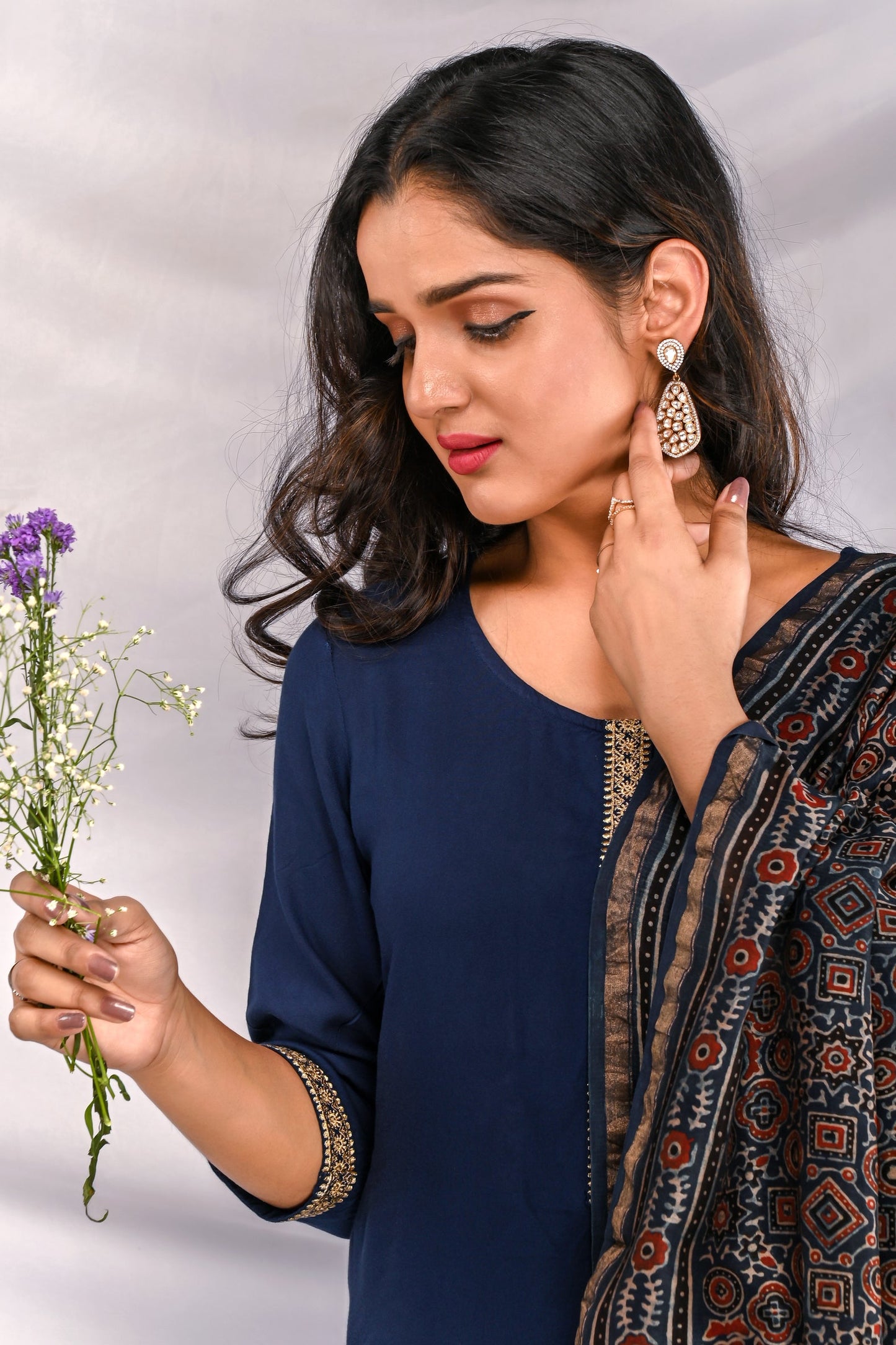 Tahira Traditional style drop earrings