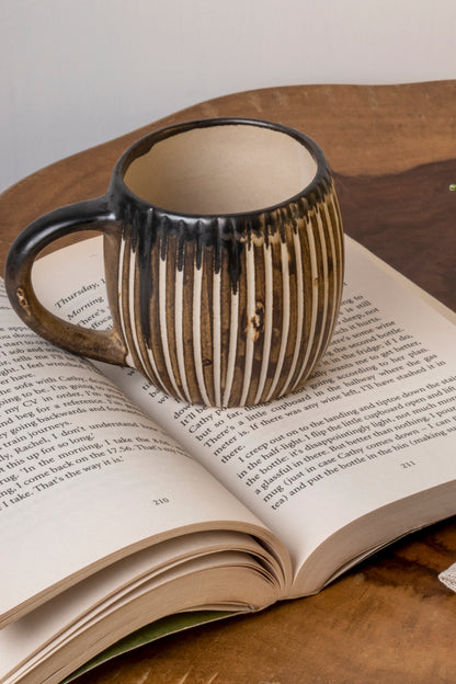 Brown Ceramic Mug Set of 2