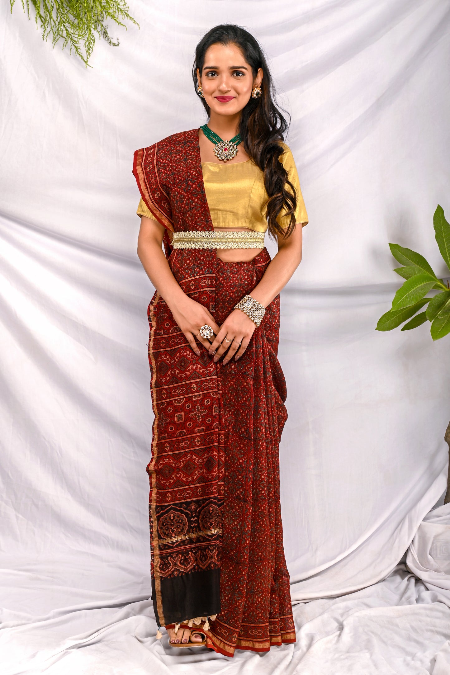 Gul Silk Chanderi Saree