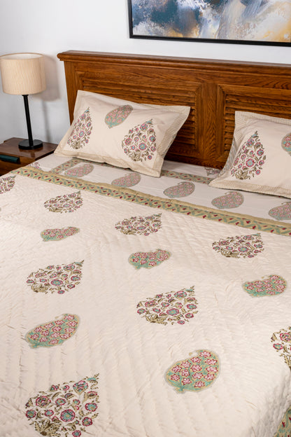 Paisley Block Printed Quilt