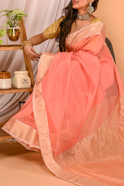 Saraswati Maheshwari Handwoven Saree