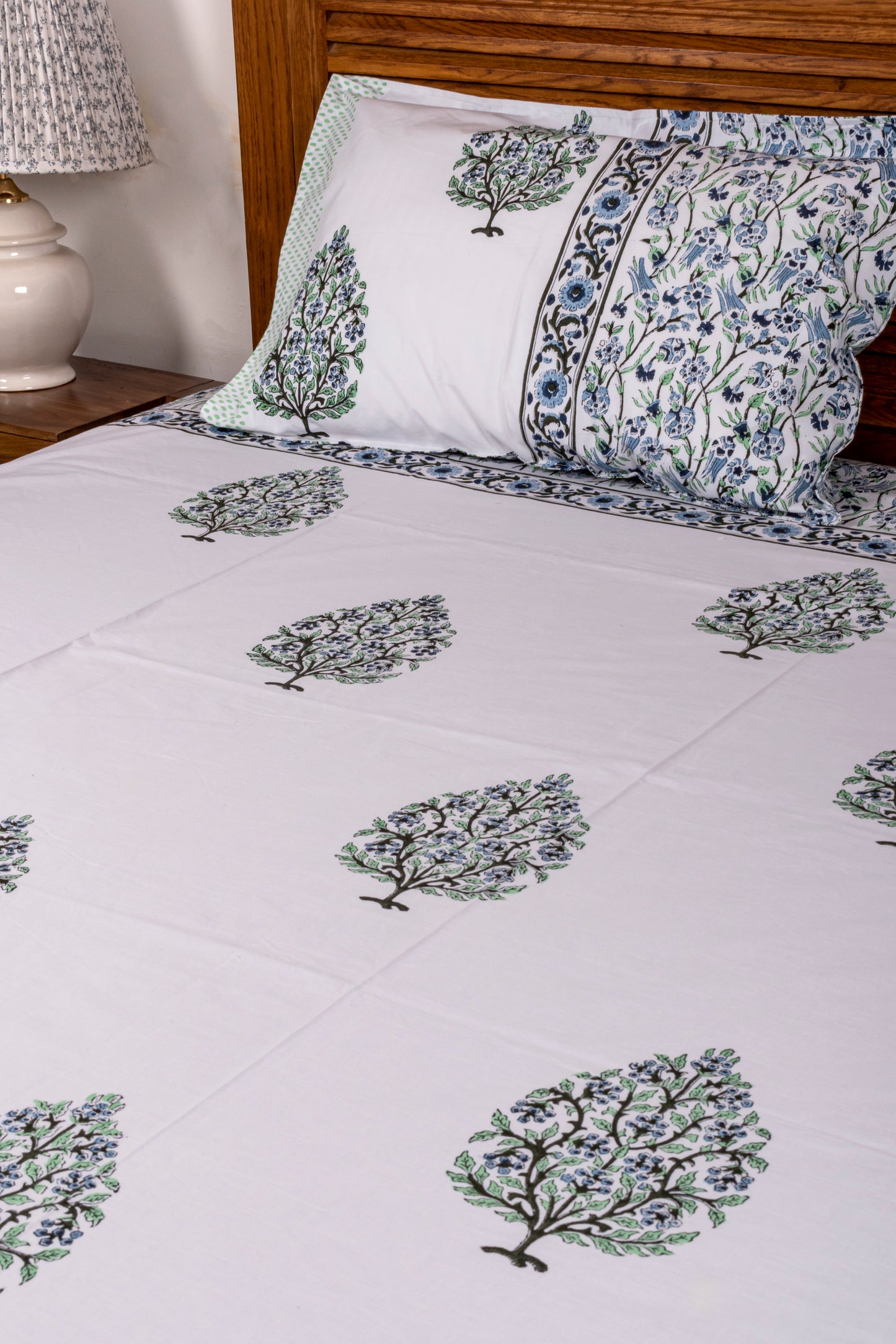 Enchanting Block Printed Bedsheet