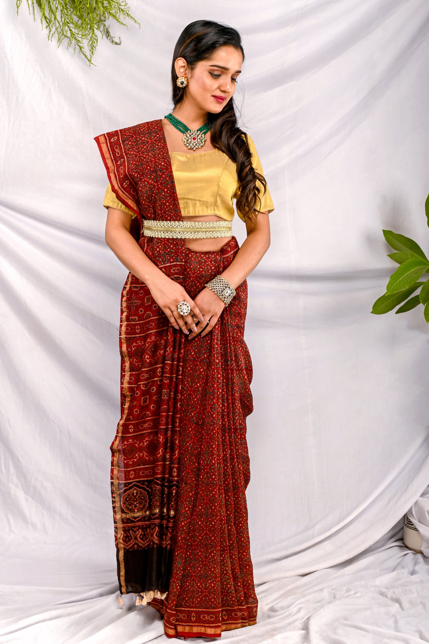 Gul Silk Chanderi Saree