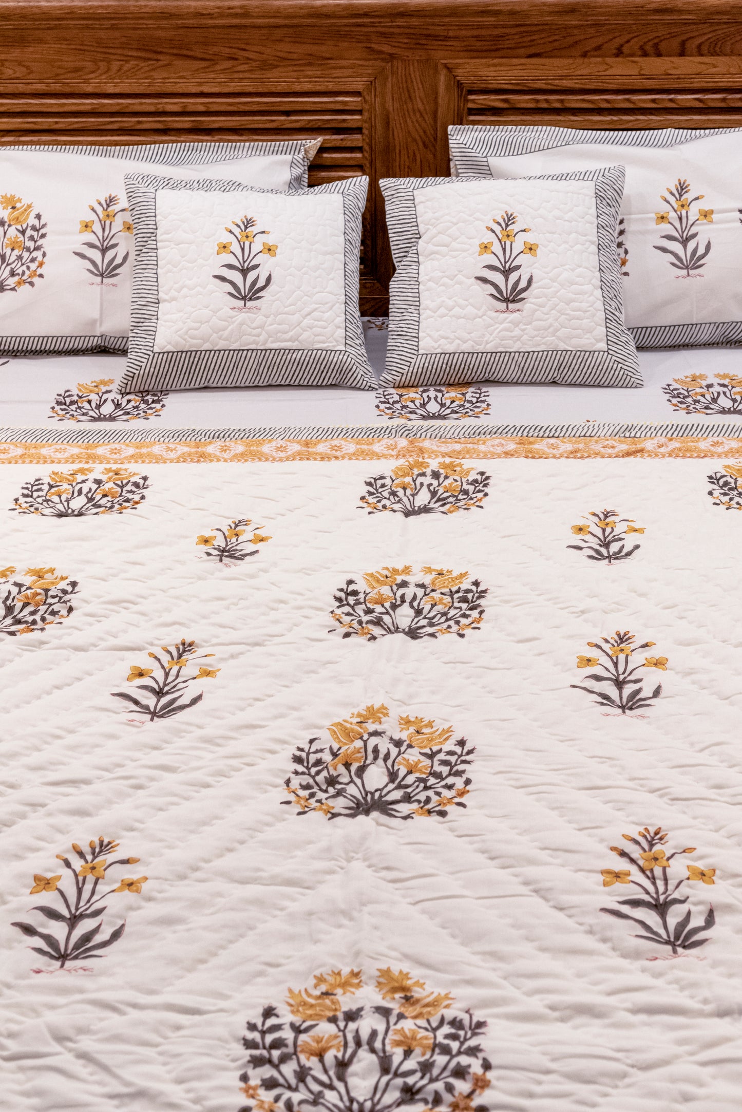 Wallflower Block Printed Quilt