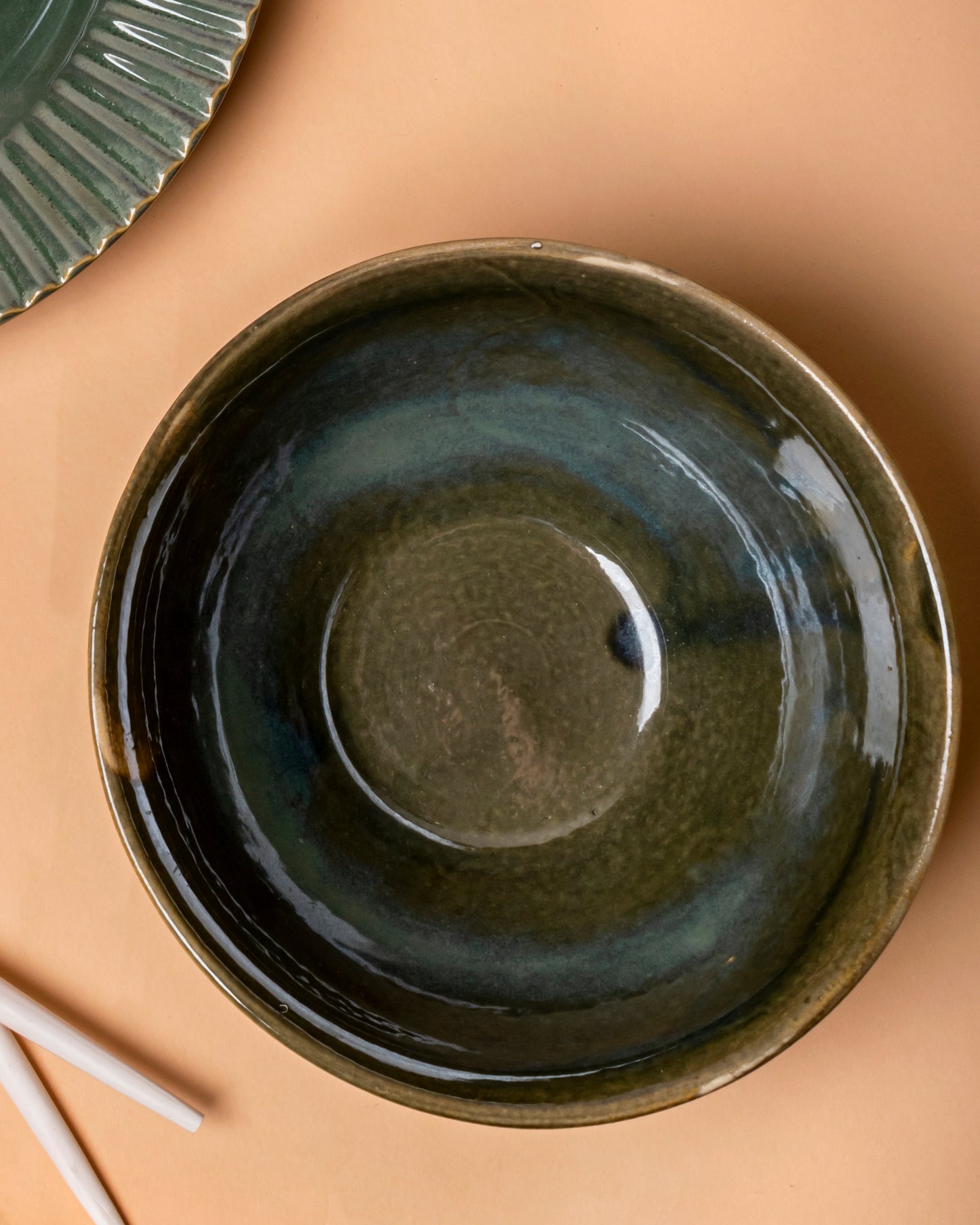 Green Ceramic Bowl