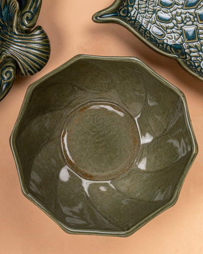 Green Ceramic Bowl